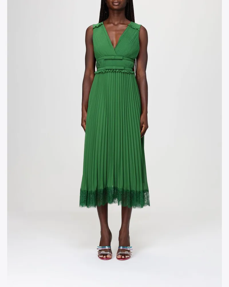 Self-Portrait Kleid damen Grün