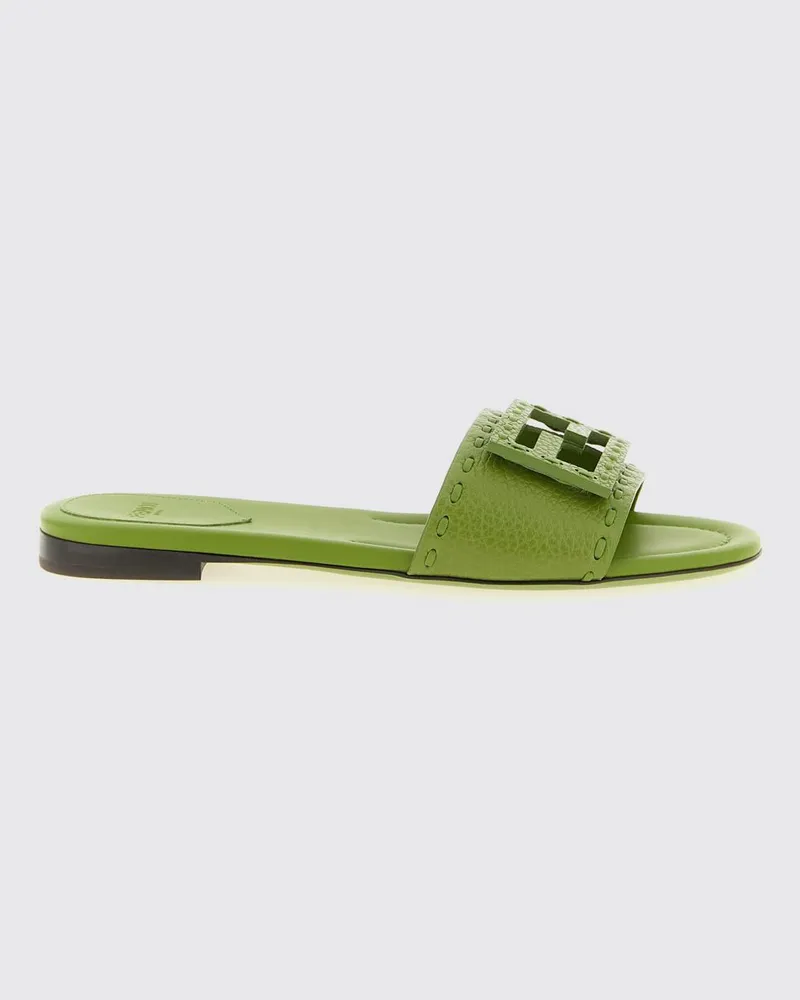 Fendi Flache sandalen damen Grün