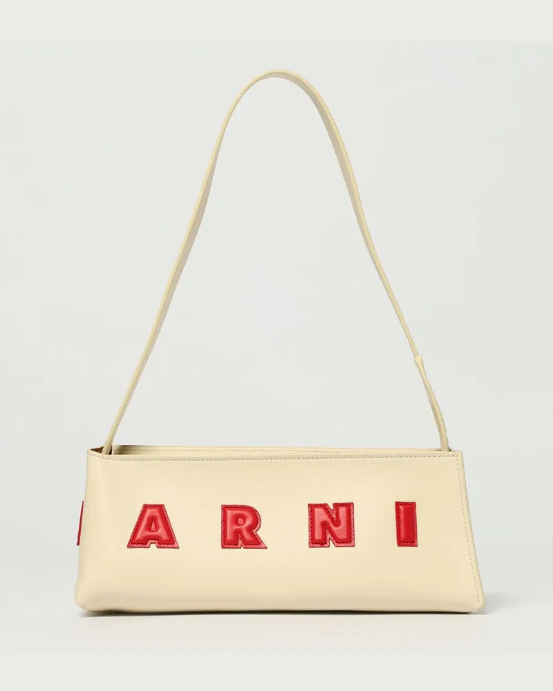 Marni Schultertasche damen Ivory