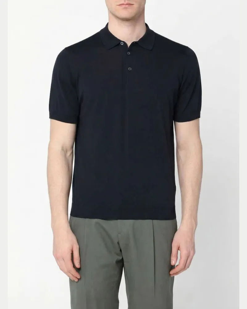 Drumohr  Polo herren Blau