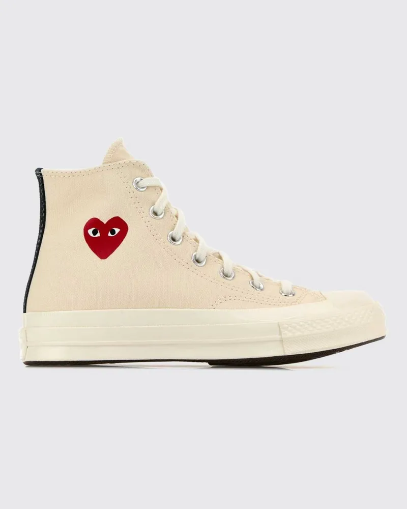Comme des Garçons Hohe Chuck 70 Canvas-Sneakers mit Logo-Print Weiß
