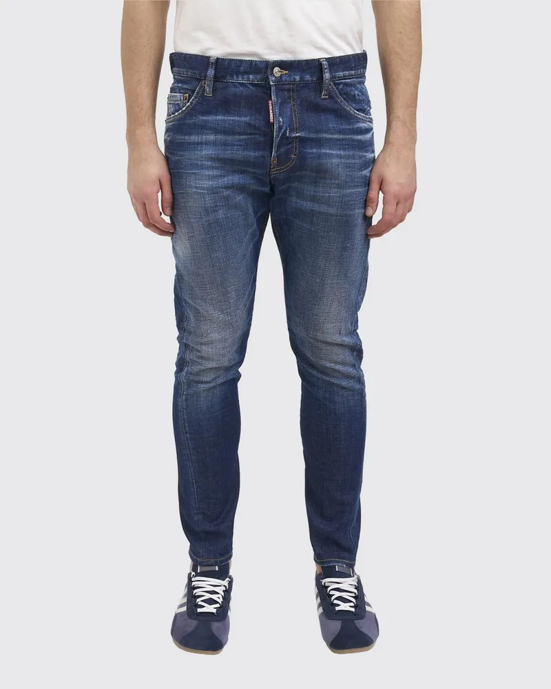 Dsquared2 Slim Fit Jeans aus Denim Hellblau
