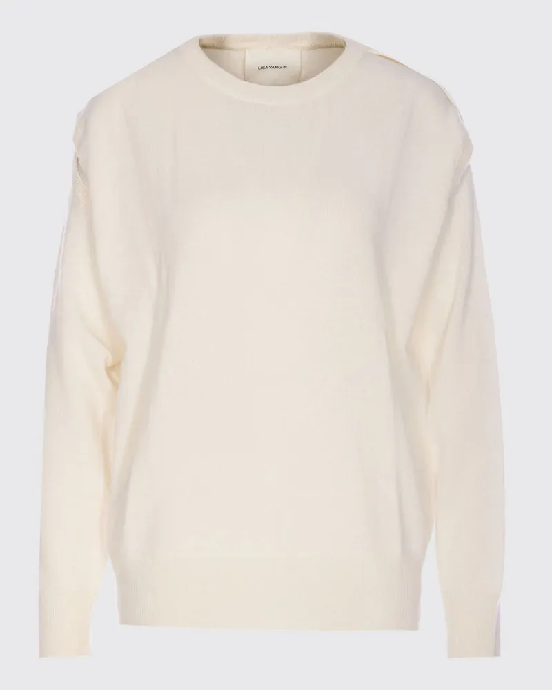 Lisa Yang Pullover damen Weiß
