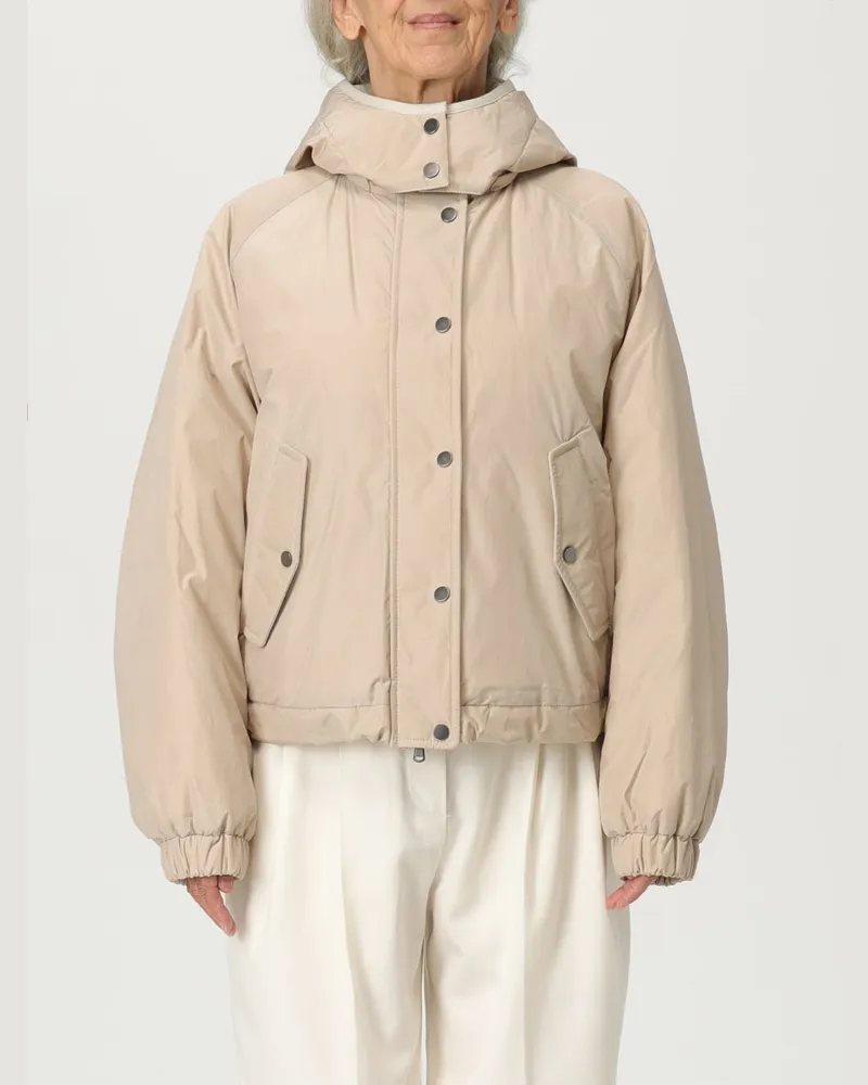 Brunello Cucinelli Mantel damen Beige