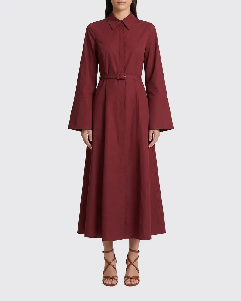 Gabriela Hearst Kleid damen Burgunderrot