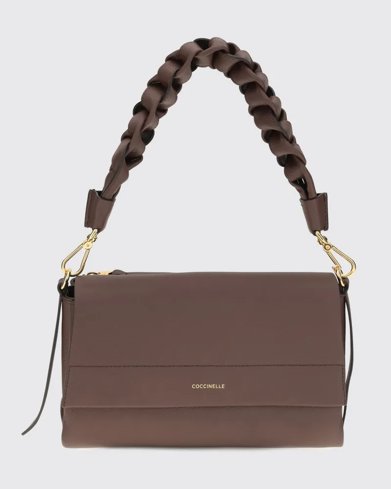 Coccinelle Schultertasche damen Burgunderrot