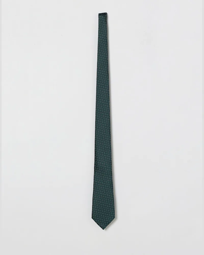 Ermenegildo Zegna Jacquard-Seidenkrawatte Grün