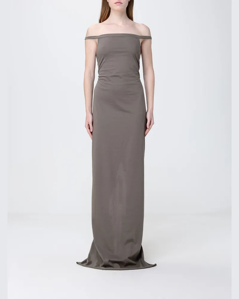 Rick Owens Langes Baumwollkleid Grün