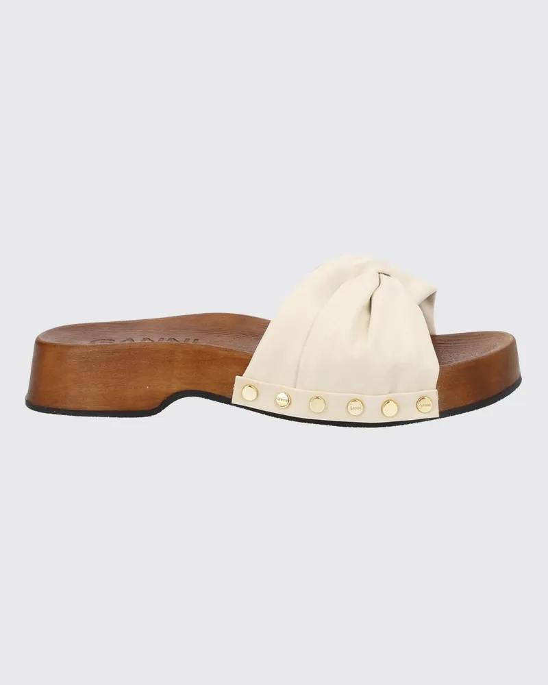 Ganni Sandalen mit absatz damen Milch