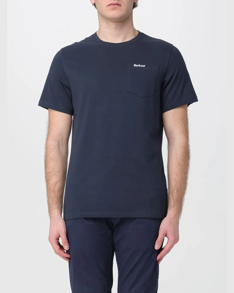 Barbour T-shirt herren Blau