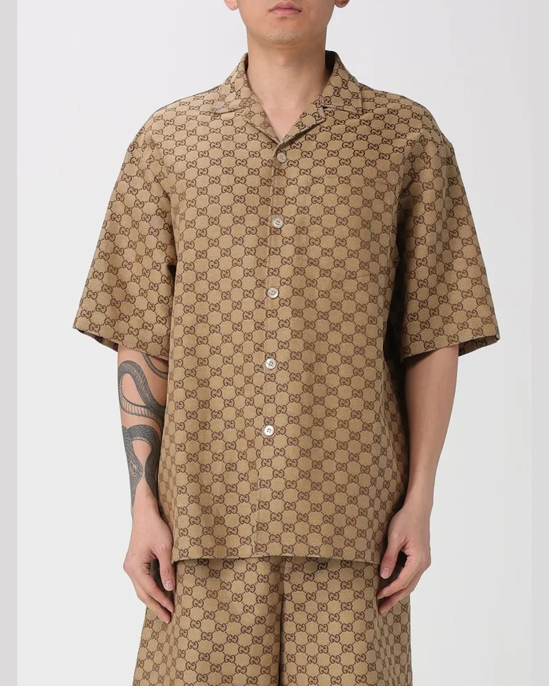 Gucci Hemd herren Camel