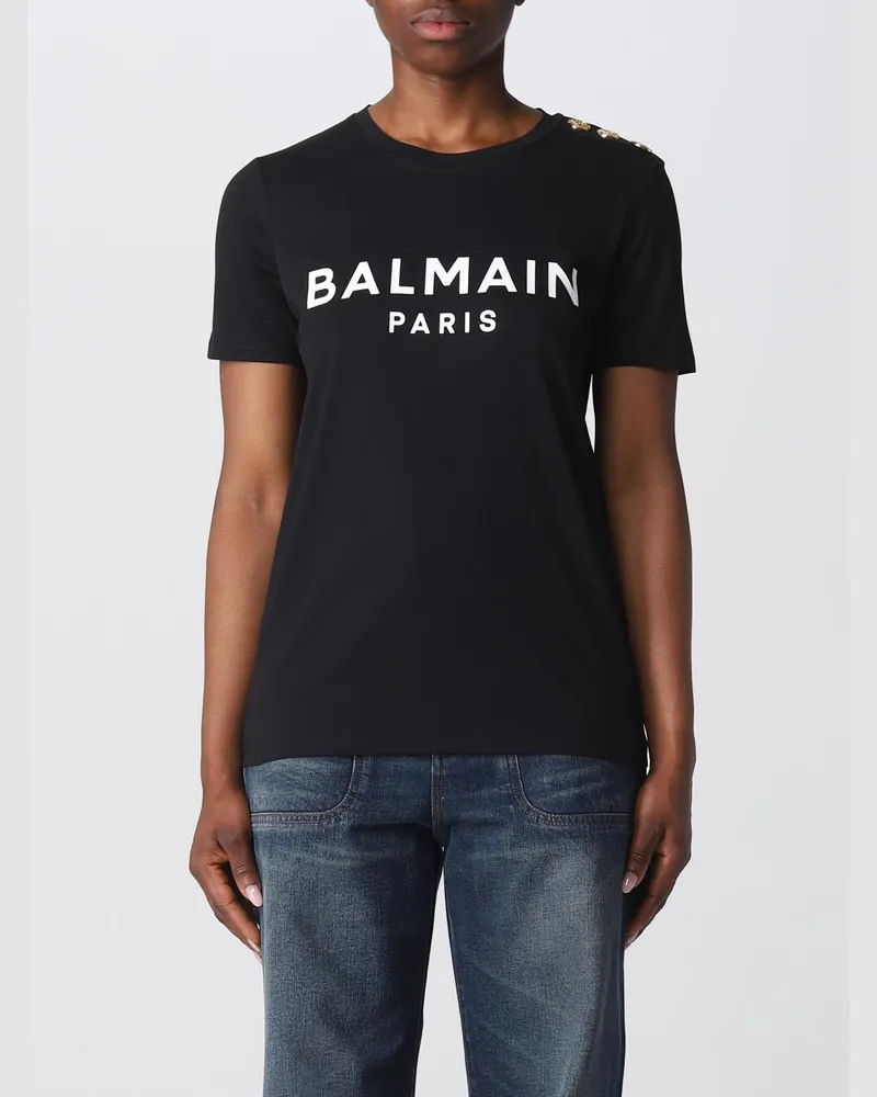 Balmain T-shirt damen Schwarz