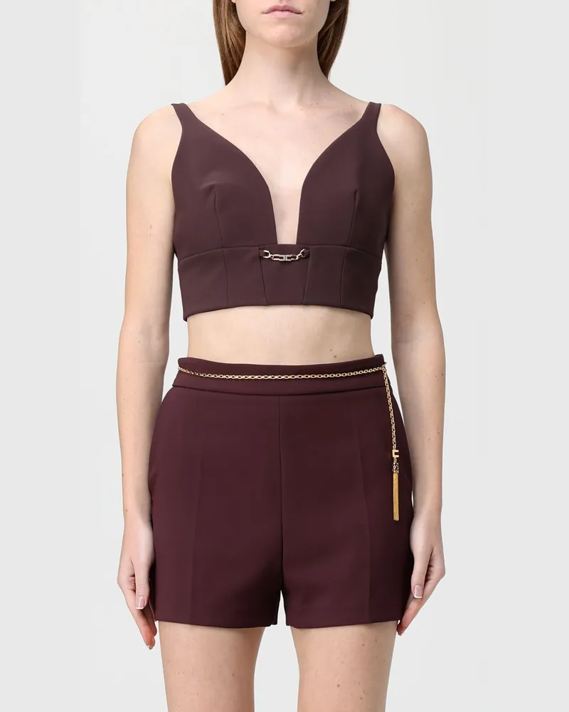 Elisabetta Franchi Top damen Weinrot
