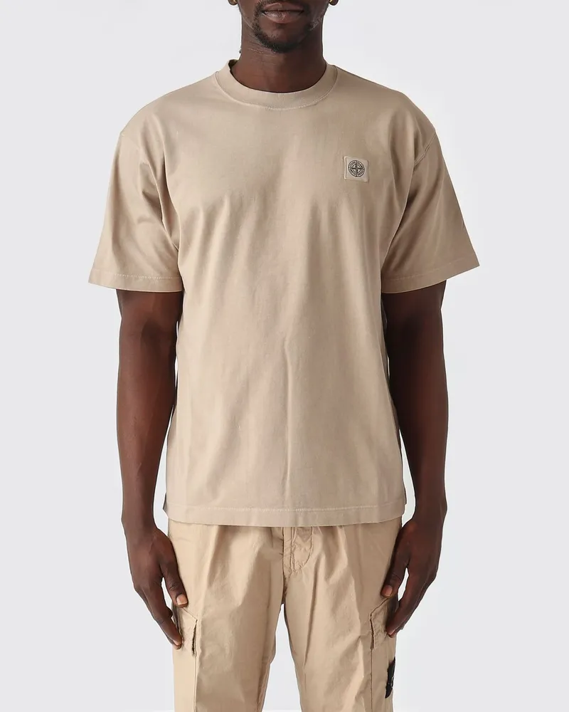 Stone Island T-shirt herren Sand