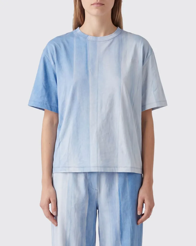 Loewe T-Shirts aus Baumwollmischung mit Farbverlauf Hellblau