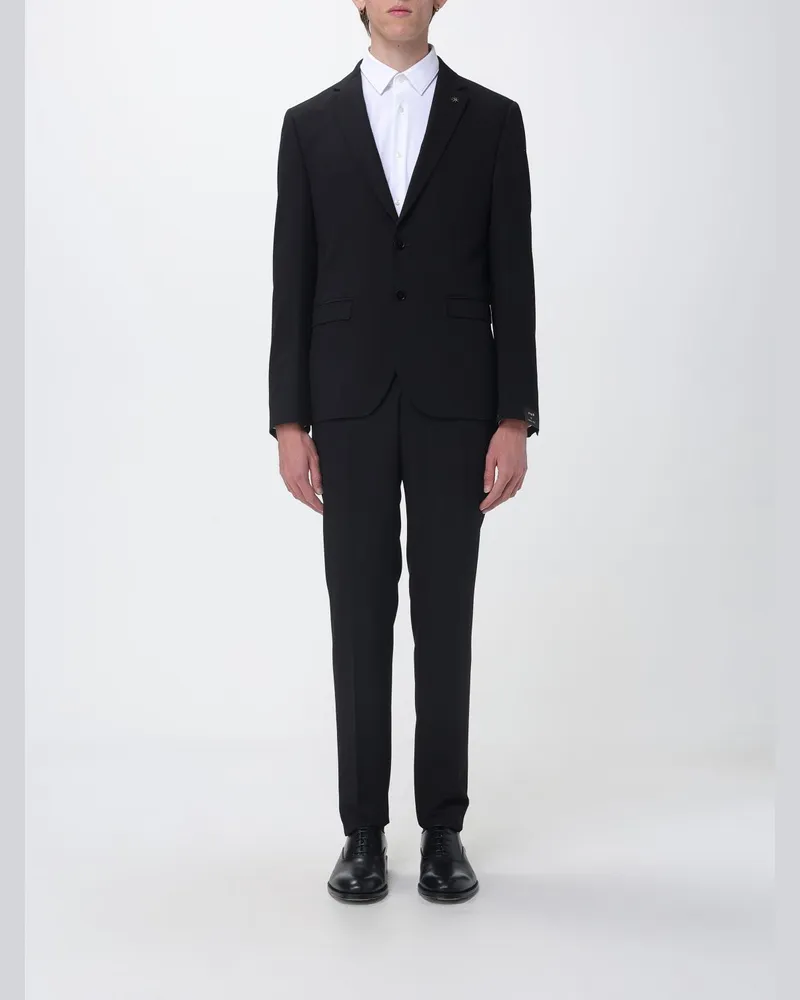 Manuel Ritz Einreihiges Twillkleid Schwarz