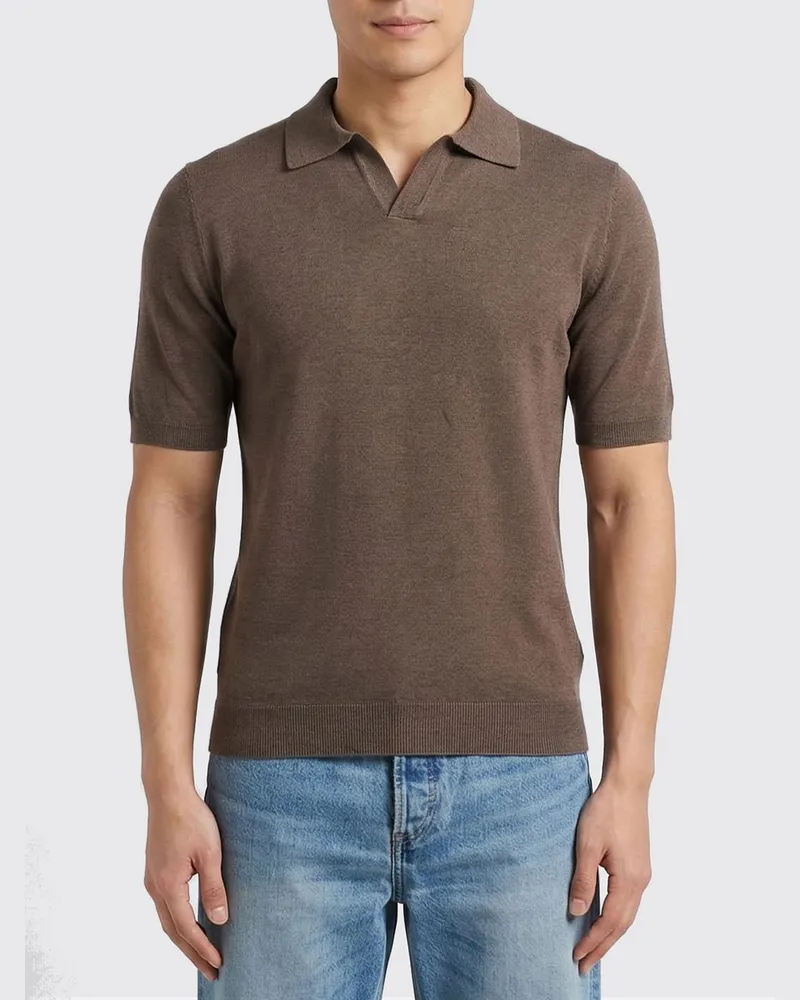 Tagliatore T-shirt herren Braun