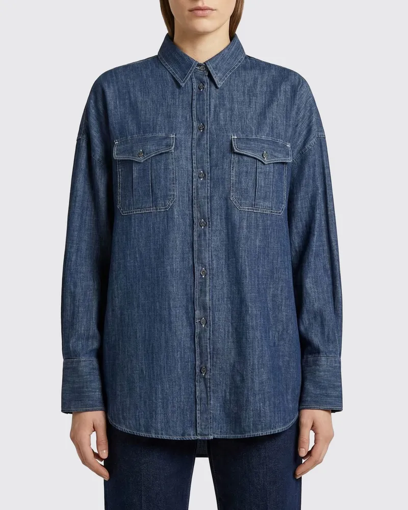 Fay Hemdbluse damen Blau