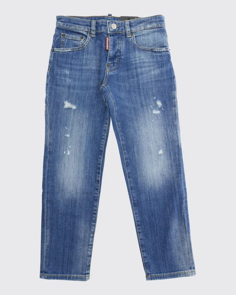 Dsquared2 Jeans mit geradem Bein und Used-Effekt für Jungen Blau