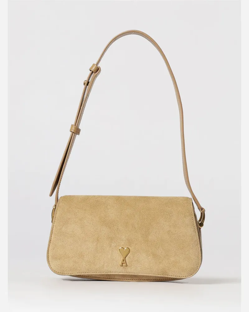 AMI Paris Wildledertasche Beige