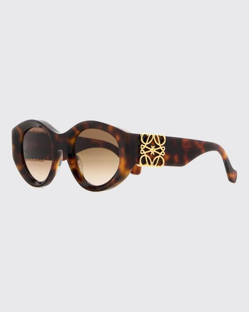 Loewe Abgerundete Anagram Cat-Eye-Sonnenbrille aus Acetat in Schildpatt-Optik Braun