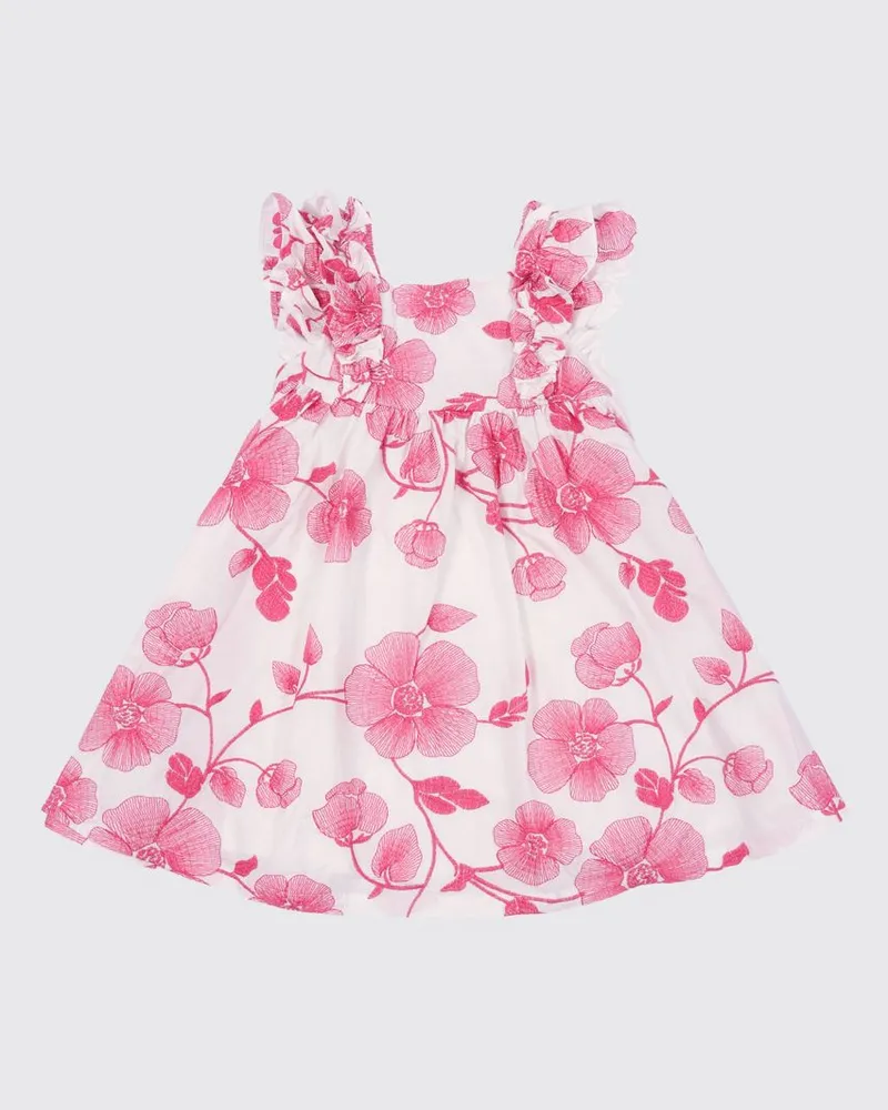 Tartine et Chocolat Baumwollkleid mit Blumenmuster Rot