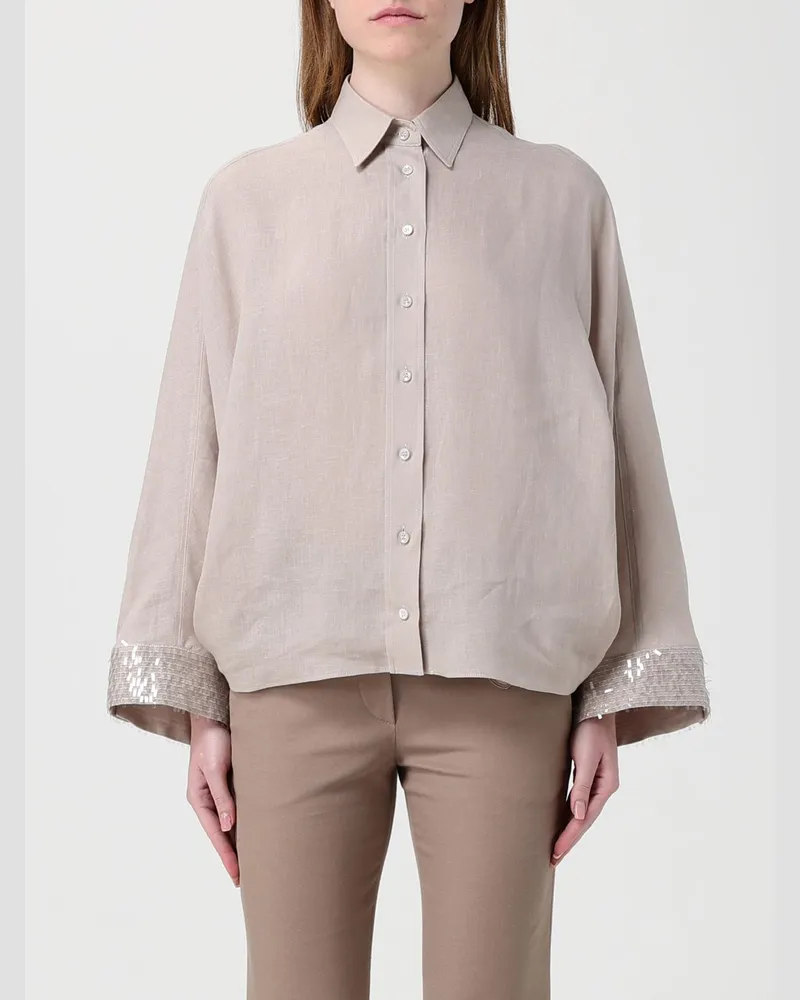 Brunello Cucinelli Hemdbluse damen Beige