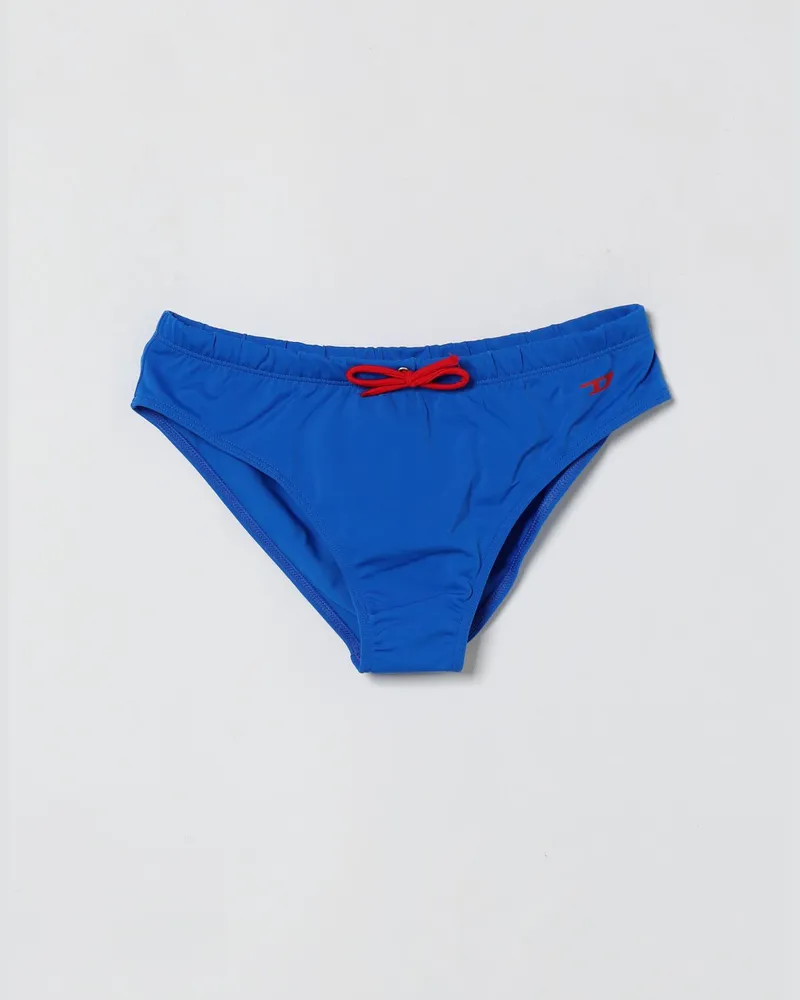 Diesel Logo-Badeslip Royal