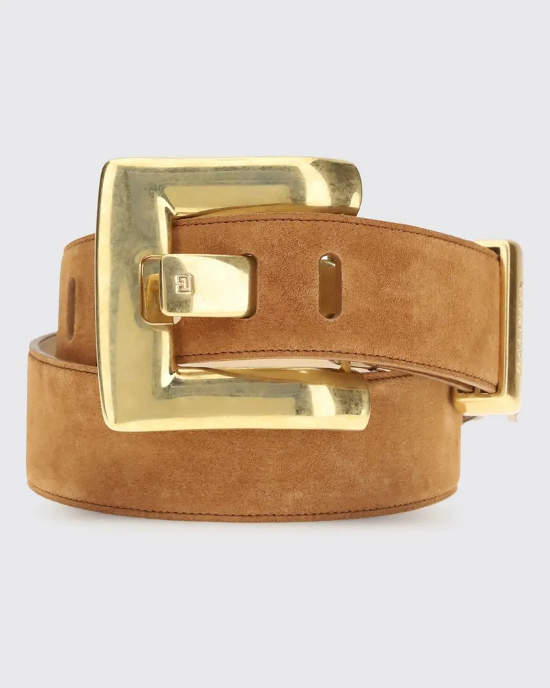 Balmain Anthem Wildledergürtel Braun