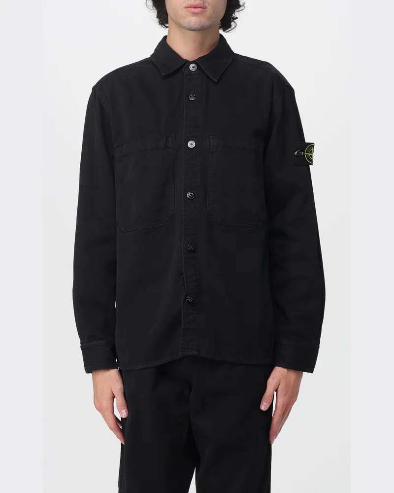 Stone Island Hemd herren Schwarz