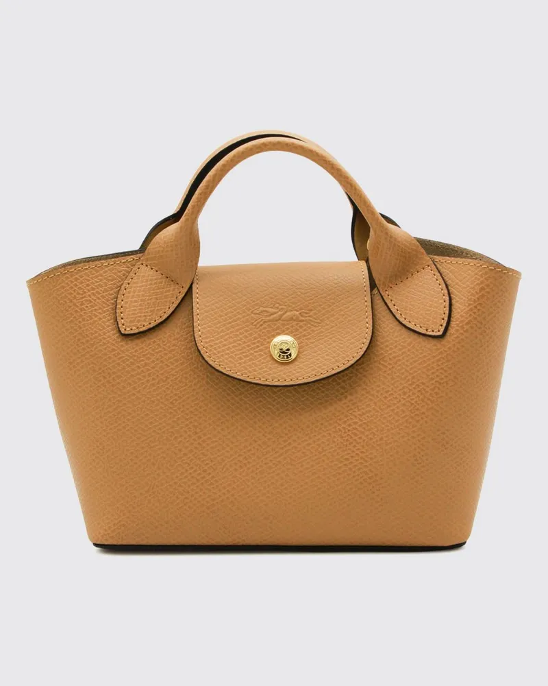 Longchamp Épure Mini-Handtasche aus Rindsleder mit abnehmbarem Riemen Beige