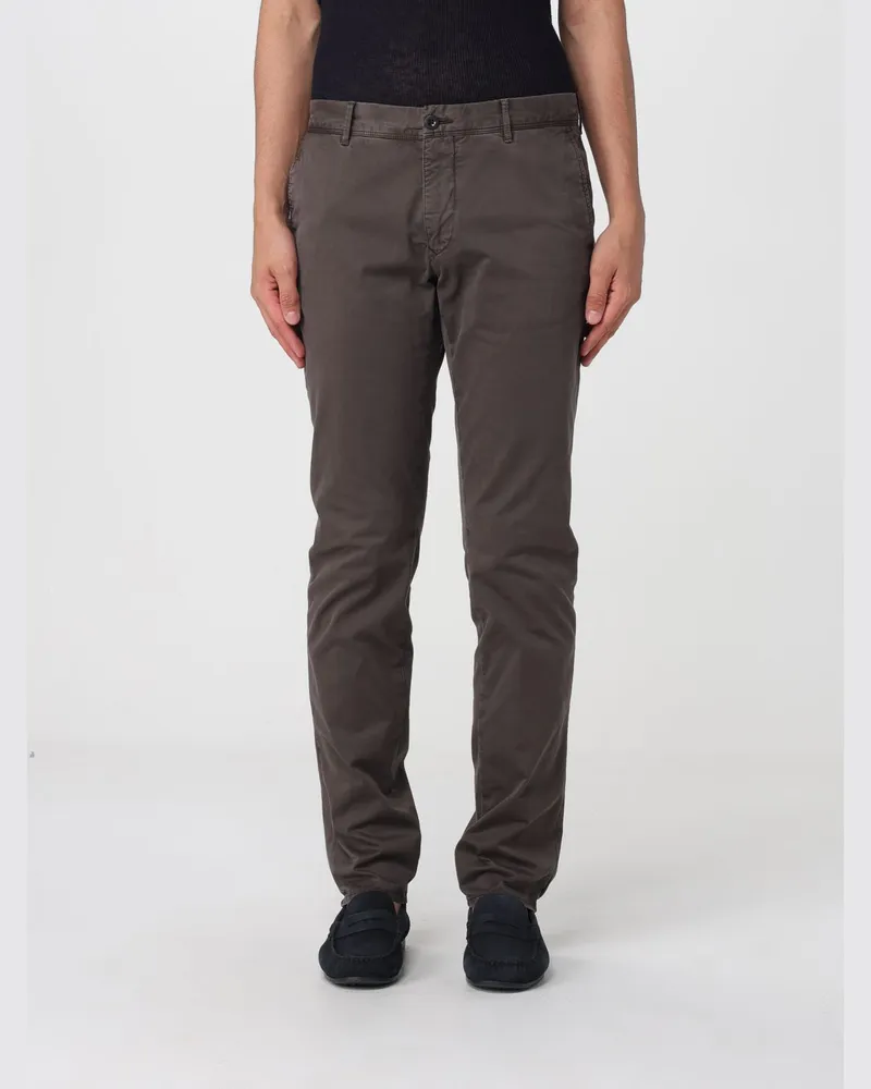 Incotex Chino-Hose aus Baumwolle Anthrazit