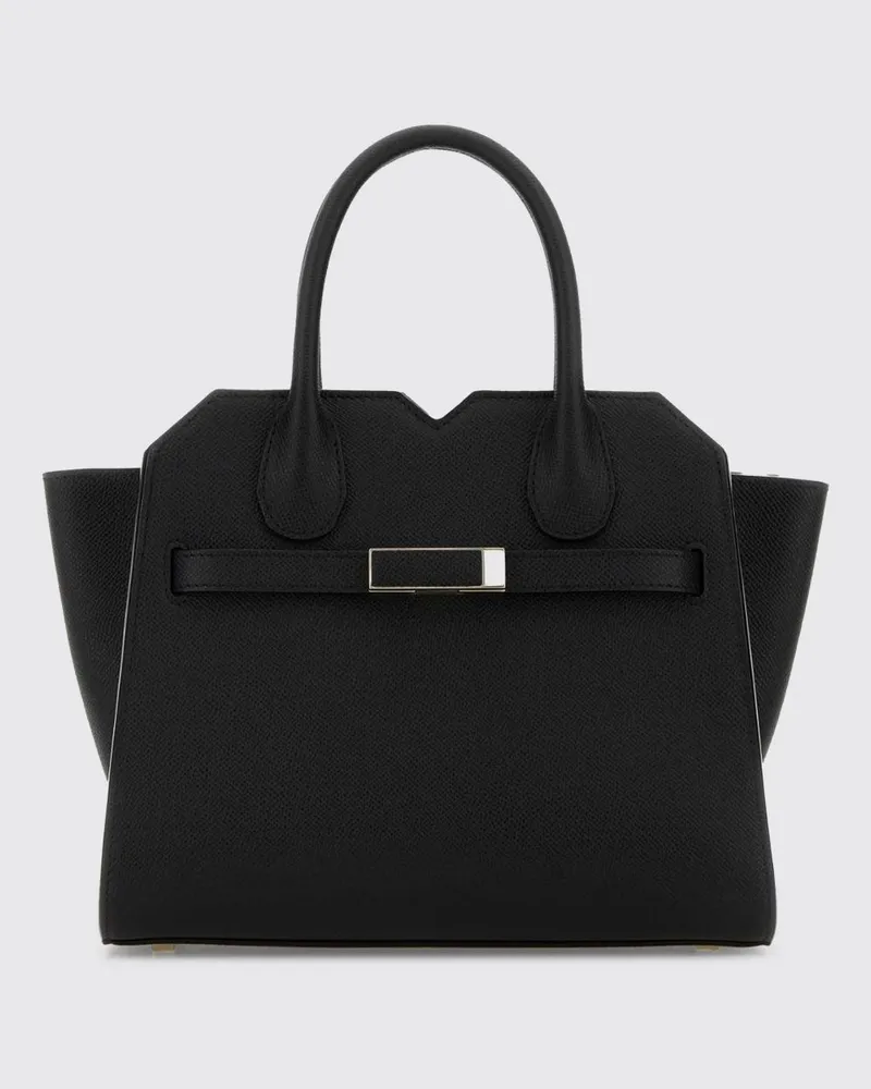 Valextra Milano Tasche aus genarbtem Leder Schwarz