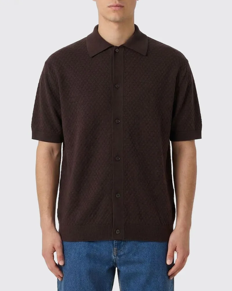 Paolo Pecora Milano T-shirt herren Braun