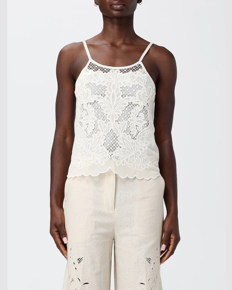 Twin-Set Top damen Weiß