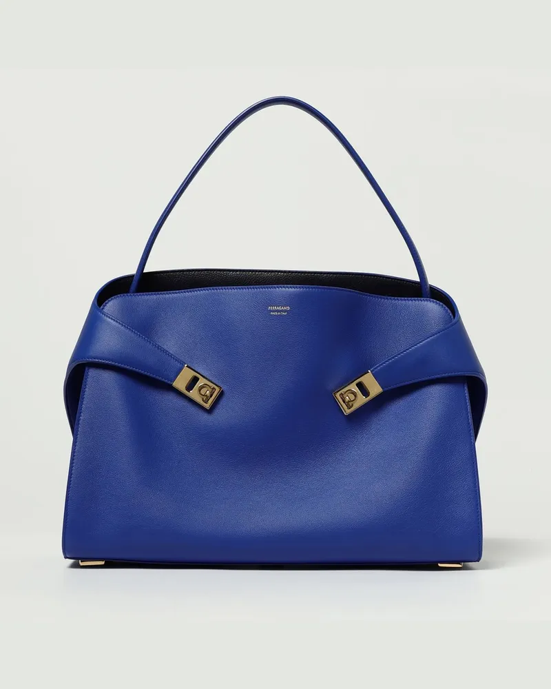 Ferragamo Schultertasche damen Saphir