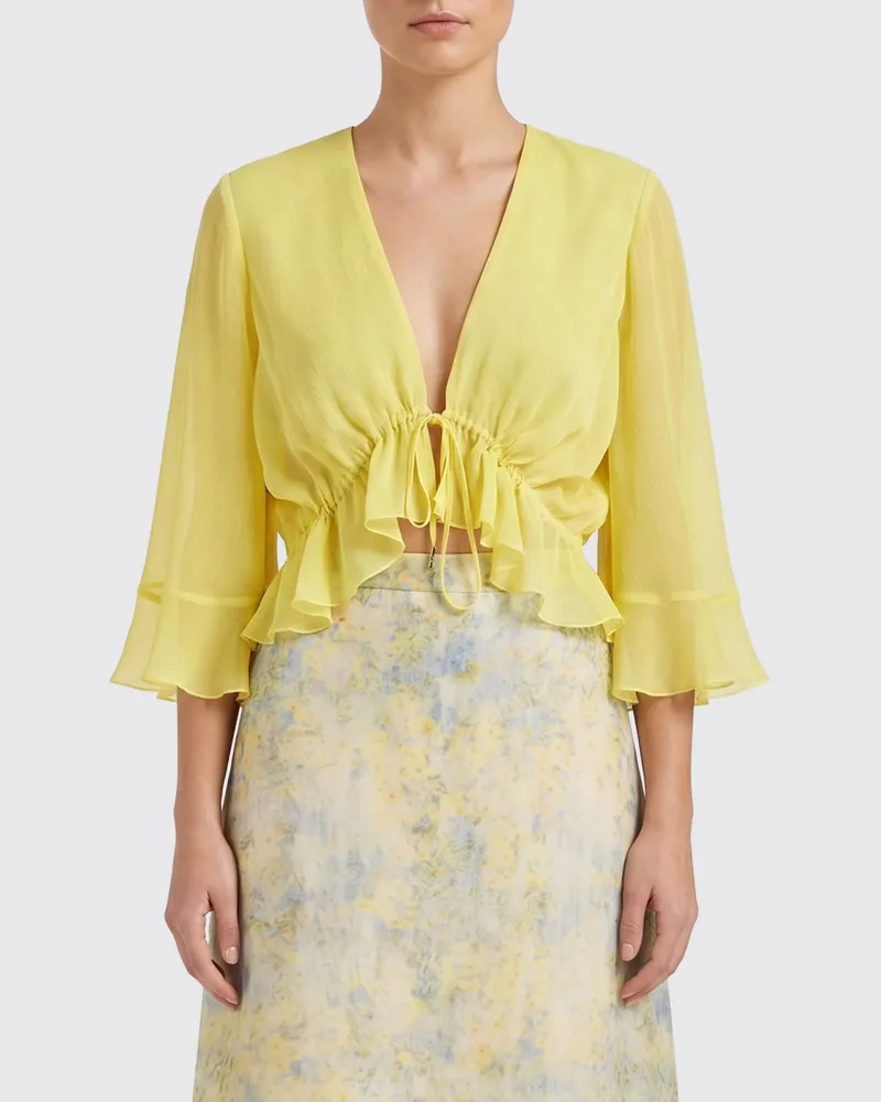 Alberta Ferretti Top damen Gelb