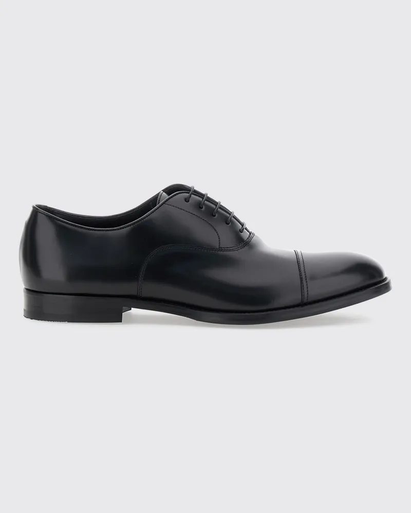 Doucal´s Formelle Oxford-Schnürschuhe aus glattem Kalbsleder Schwarz