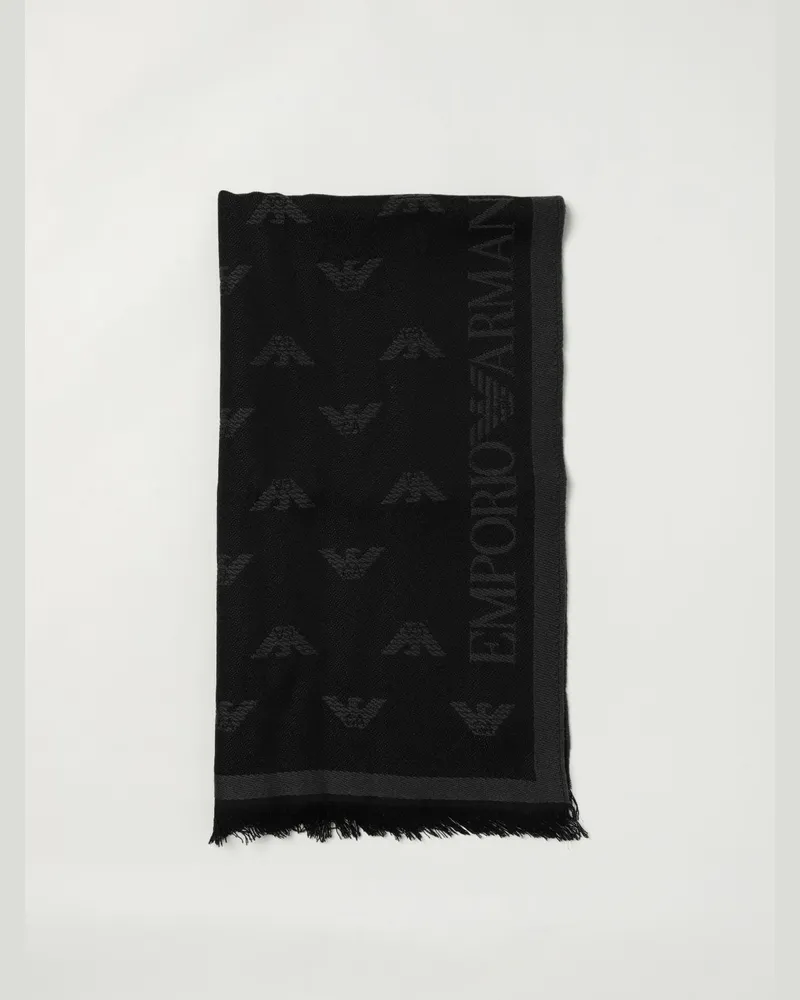 Emporio Armani Schal herren Charcoal