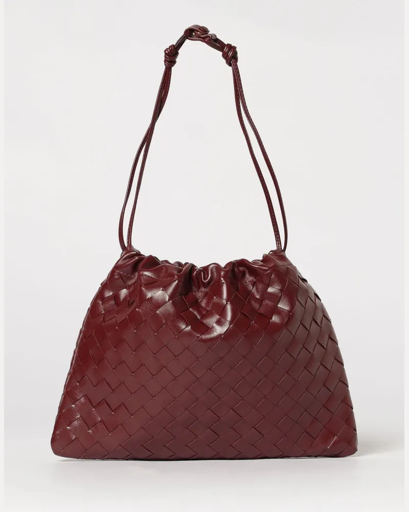 Bottega Veneta Schultertasche damen Burgunderrot