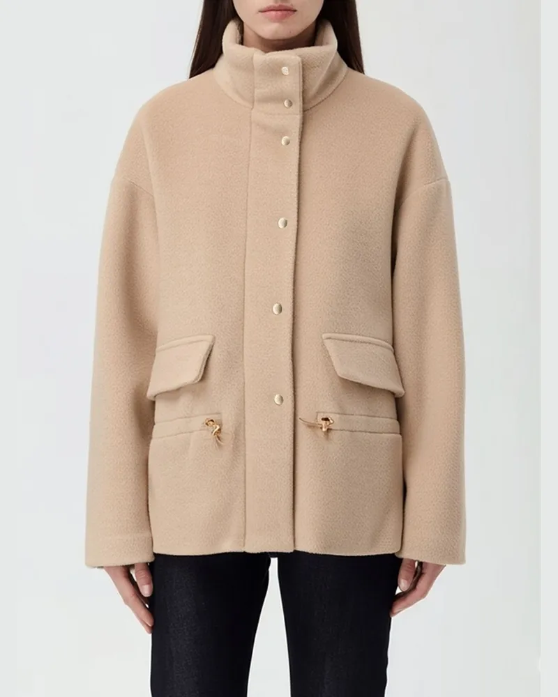 Eleventy Pelzmantel damen Beige