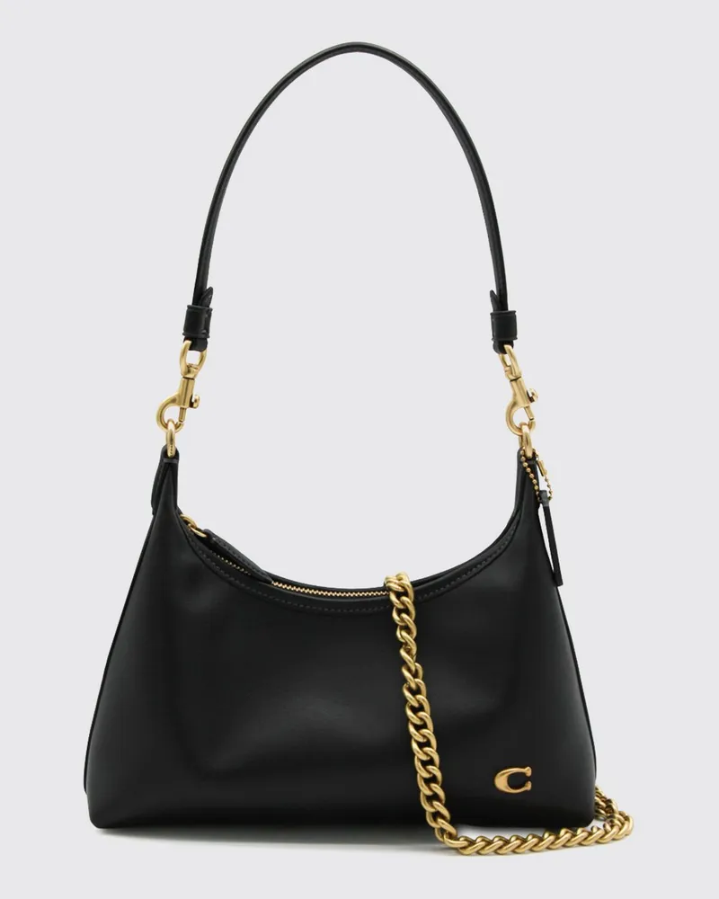 Coach Schultertasche damen Schwarz