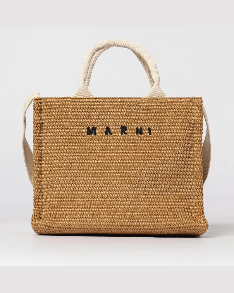 Marni Schultertasche damen Natural