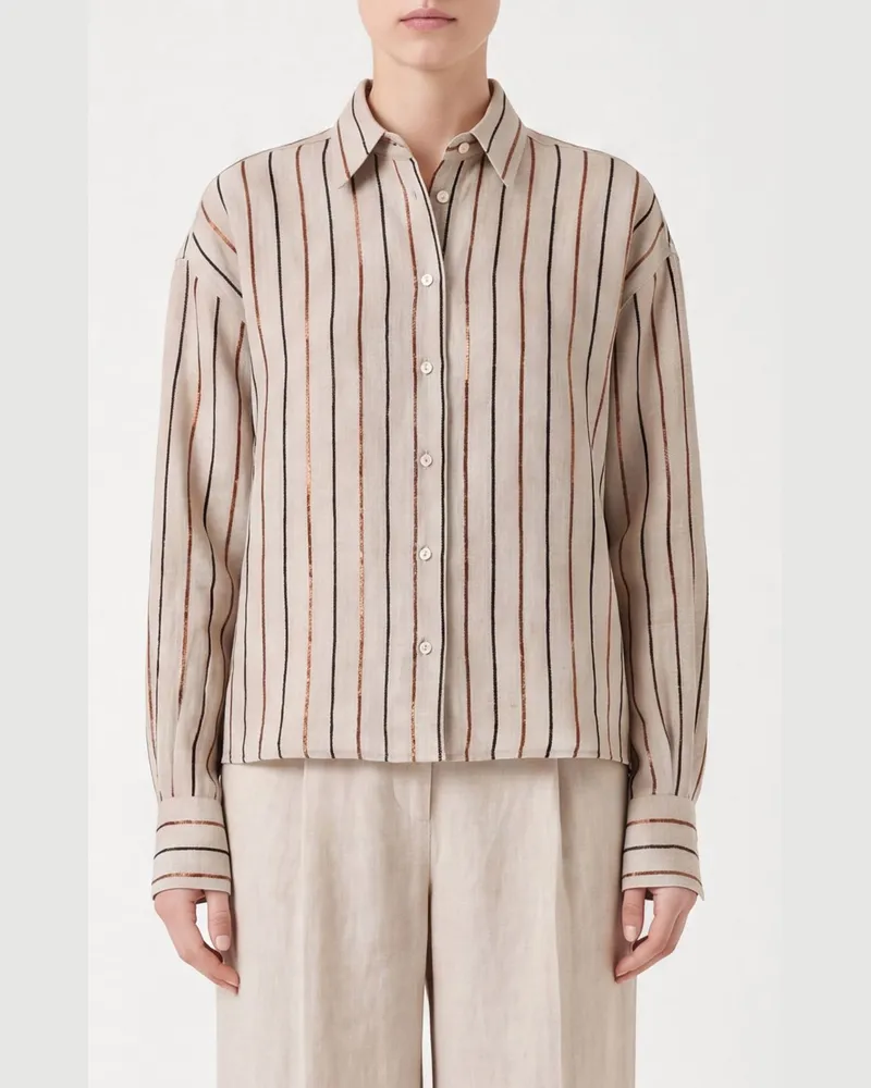 Brunello Cucinelli Hemdbluse damen Beige