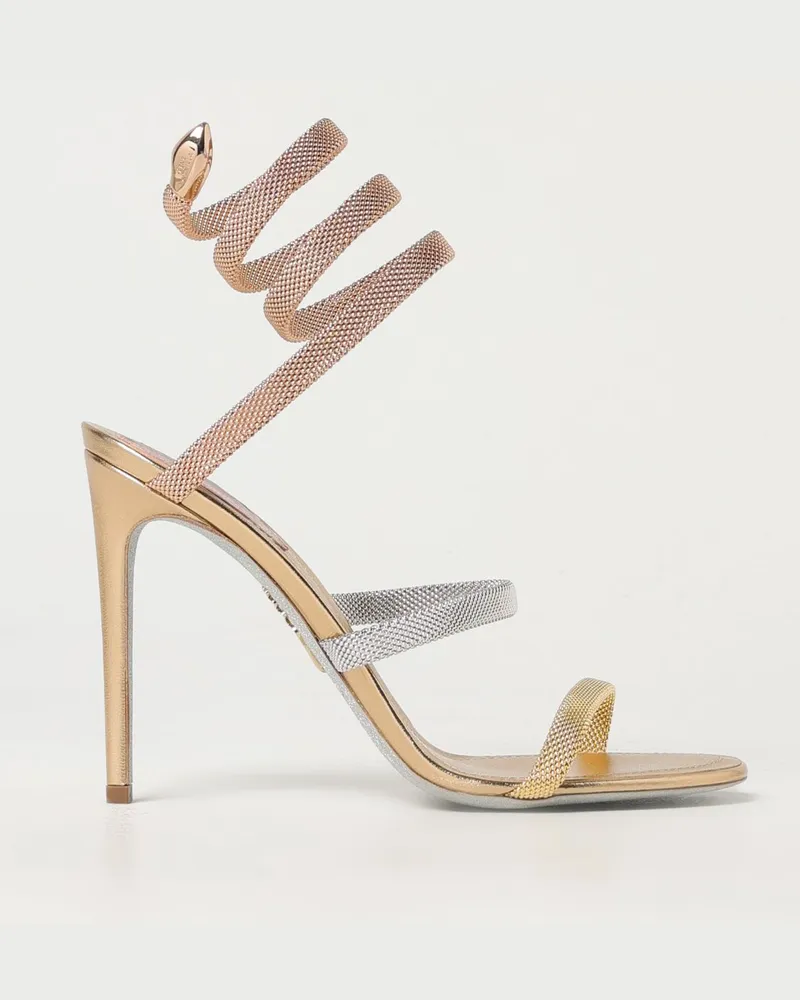René Caovilla Schuhe damen Gold