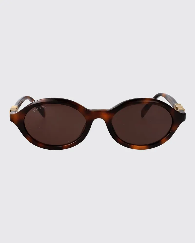 Gucci GG2153S Sonnenbrille aus recyceltem Acetat Braun