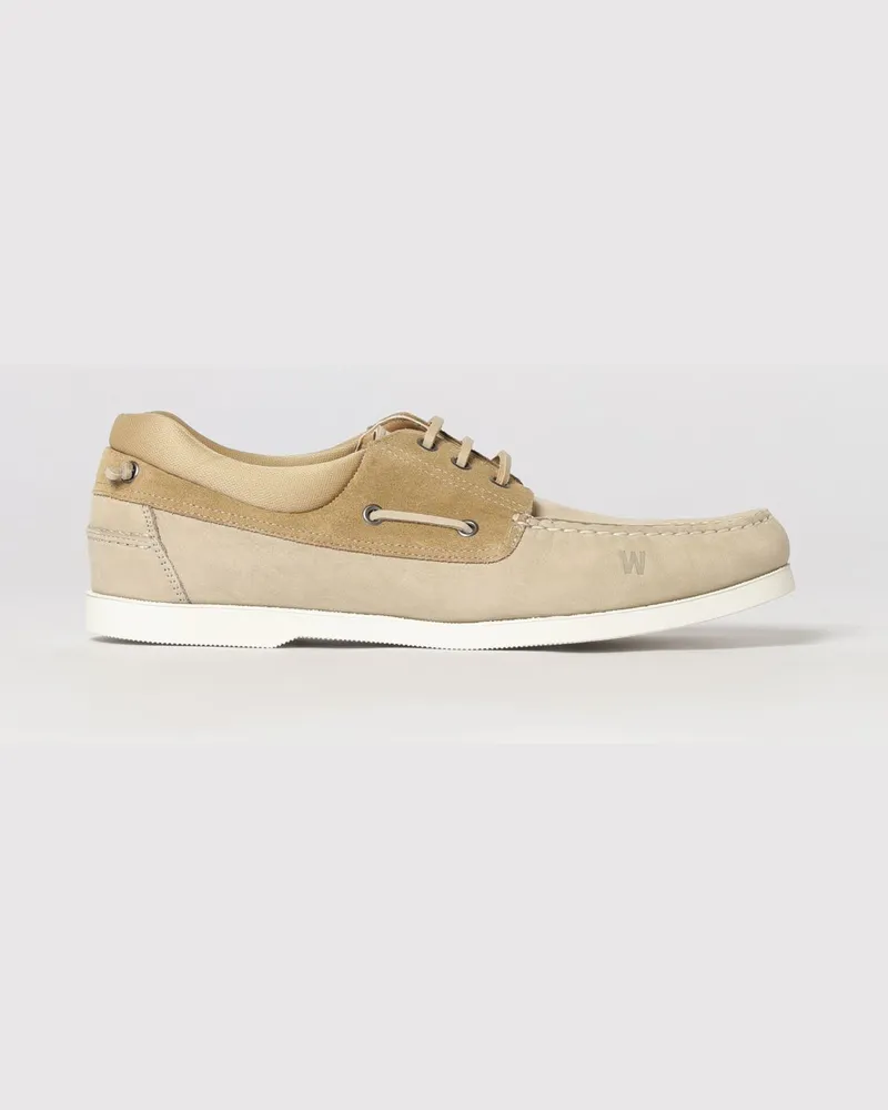 Woolrich Wildleder-Bootsschuhe Beige