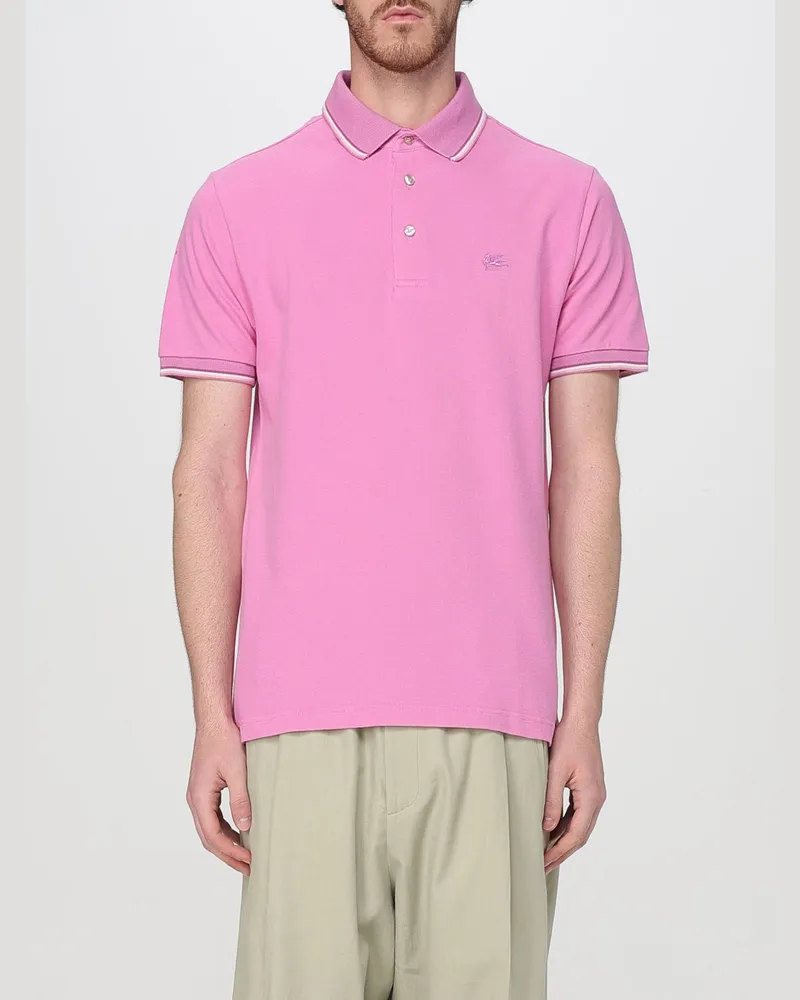 Etro Polo herren Fuchsia