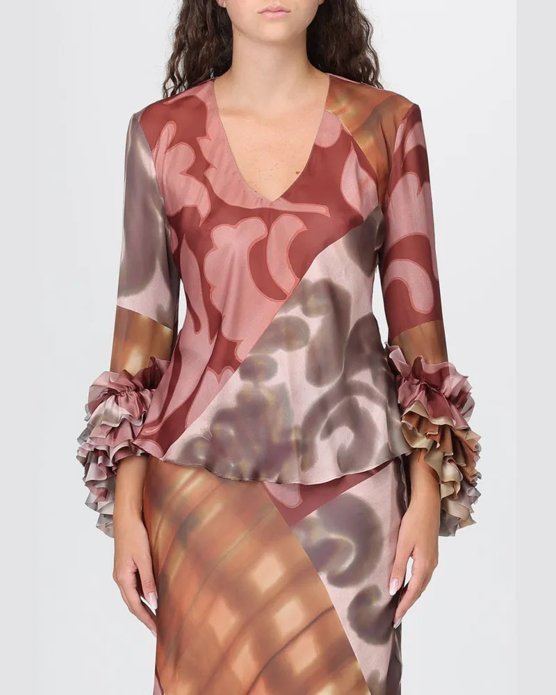 Hanita Top damen Leder