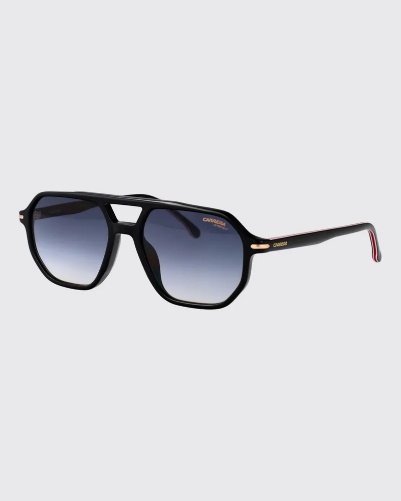 Carrera Aviator-Sonnenbrille aus Acetat in Schildpatt-Optik mit Doppelsteg Schwarz